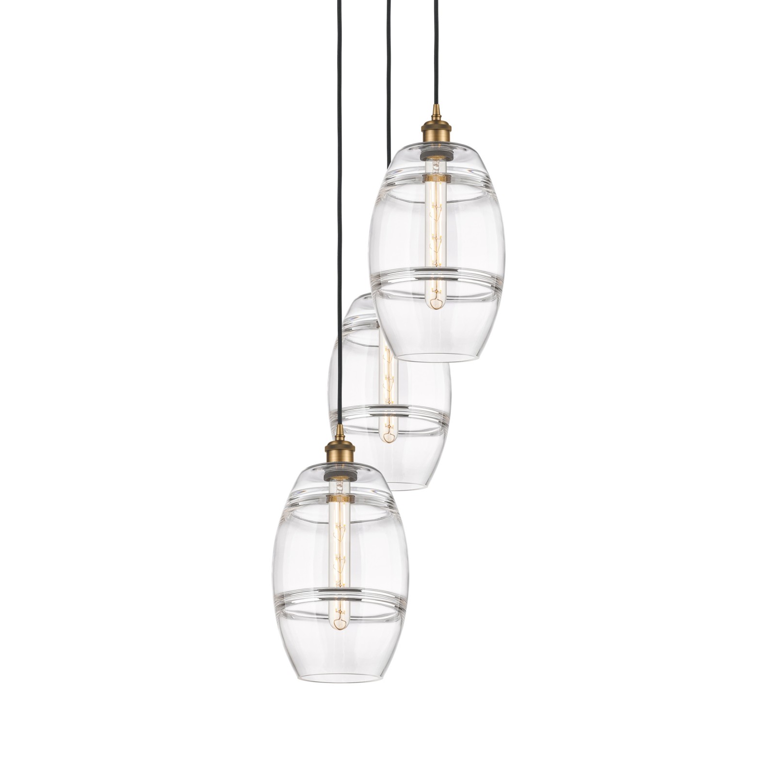 Innovations Lighting Vaz 3-Light Brass Pendant 15 Inch Wide
