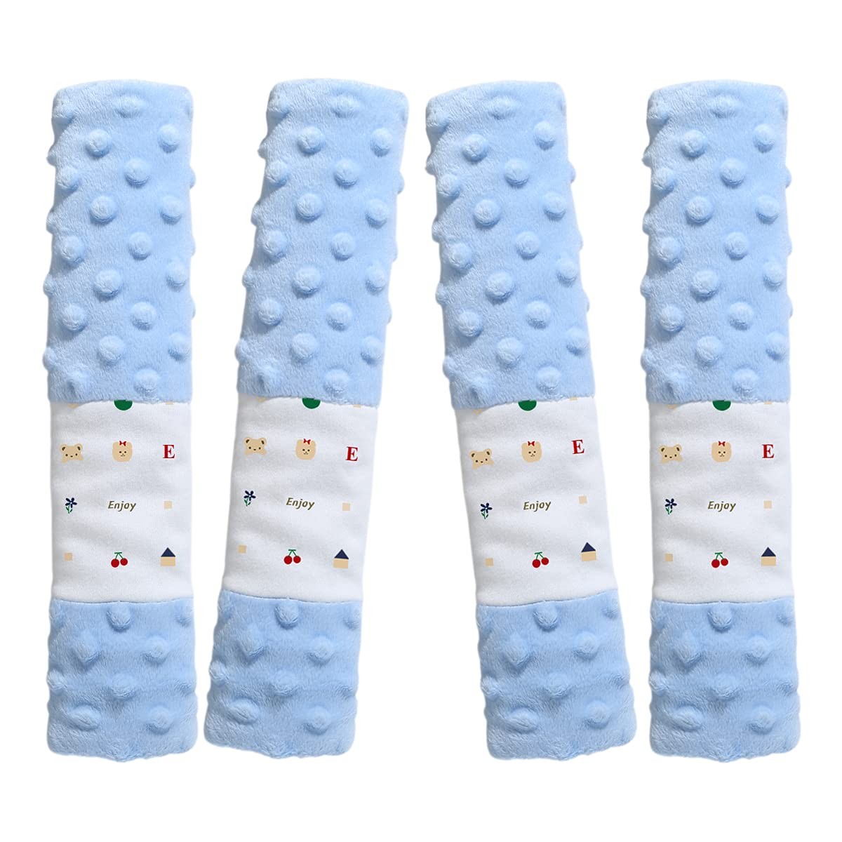 4 pieces protege ceinture de securite enfant et ceintures de securite epaulette amovibles