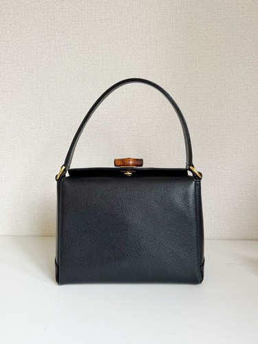 GUCCI Old  Hand Bag Black with  171741