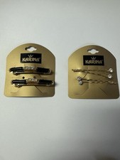 Vint Barrette France Karina Hair Clip Barrette  Bobby Pins 2.5" Rhinestone 80s