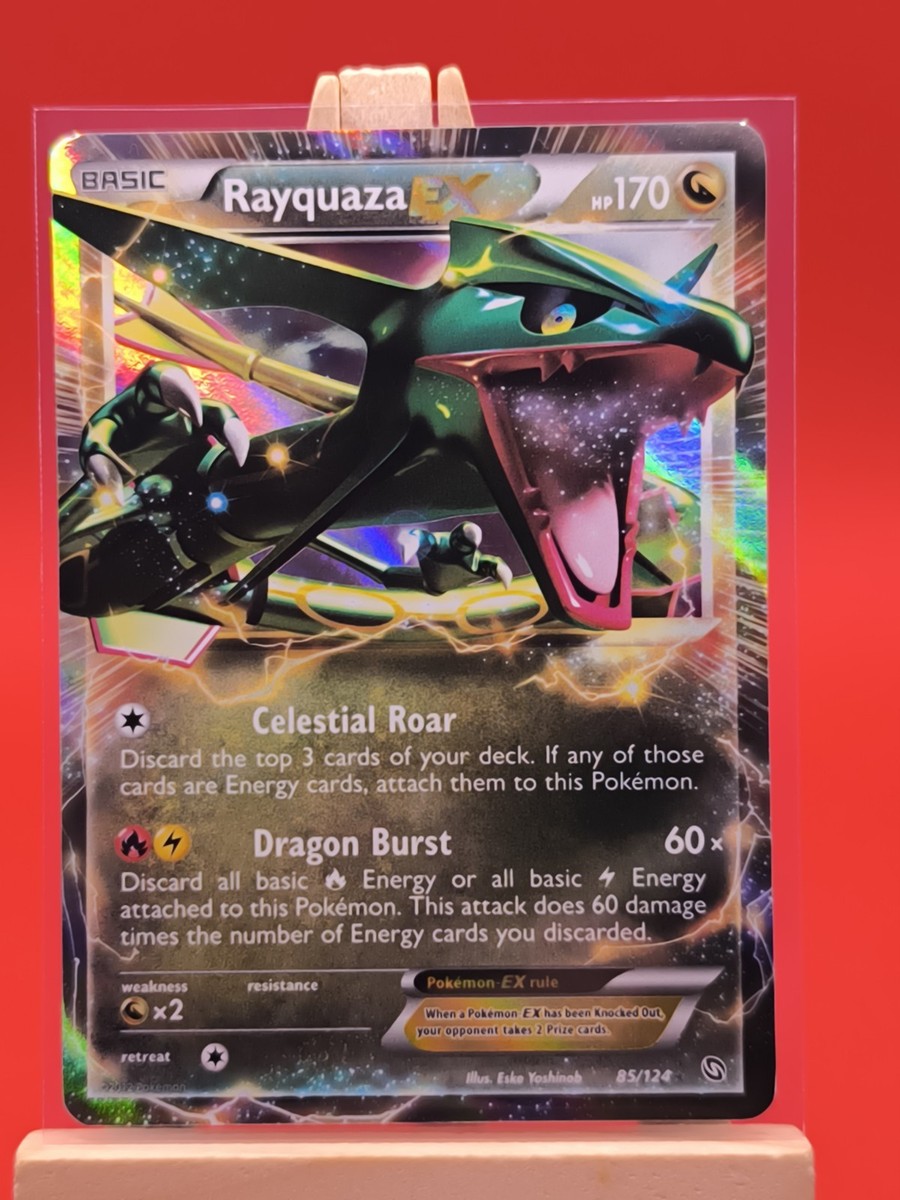 Rayquaza Ex 85/124 Dragons Exalted Ultra Rare Holo Pokemon Card | eBay