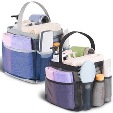 2 Pack Mesh Shower Caddy Portable for College Dorm Room Essentials, Shower Ca...
