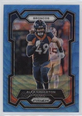 2023 Panini Prizm Blue Wave Prizm 7/199 Alex Singleton #84 0w47