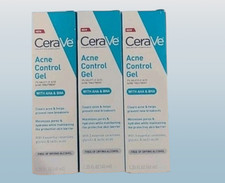 CERAVE ACNE CONTROL GEL 1.35 OZ. BOXED LOT OF 3 PIECE LOT