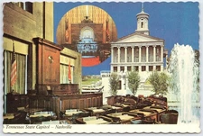 Vintage Tennessee State Capitol Nashville Postcard Scotty Publisher