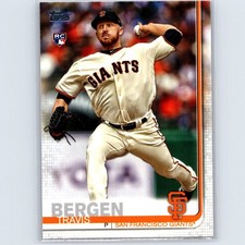 2019 Topps Update Travis Bergen Rookie #US40 San Francisco Giants
