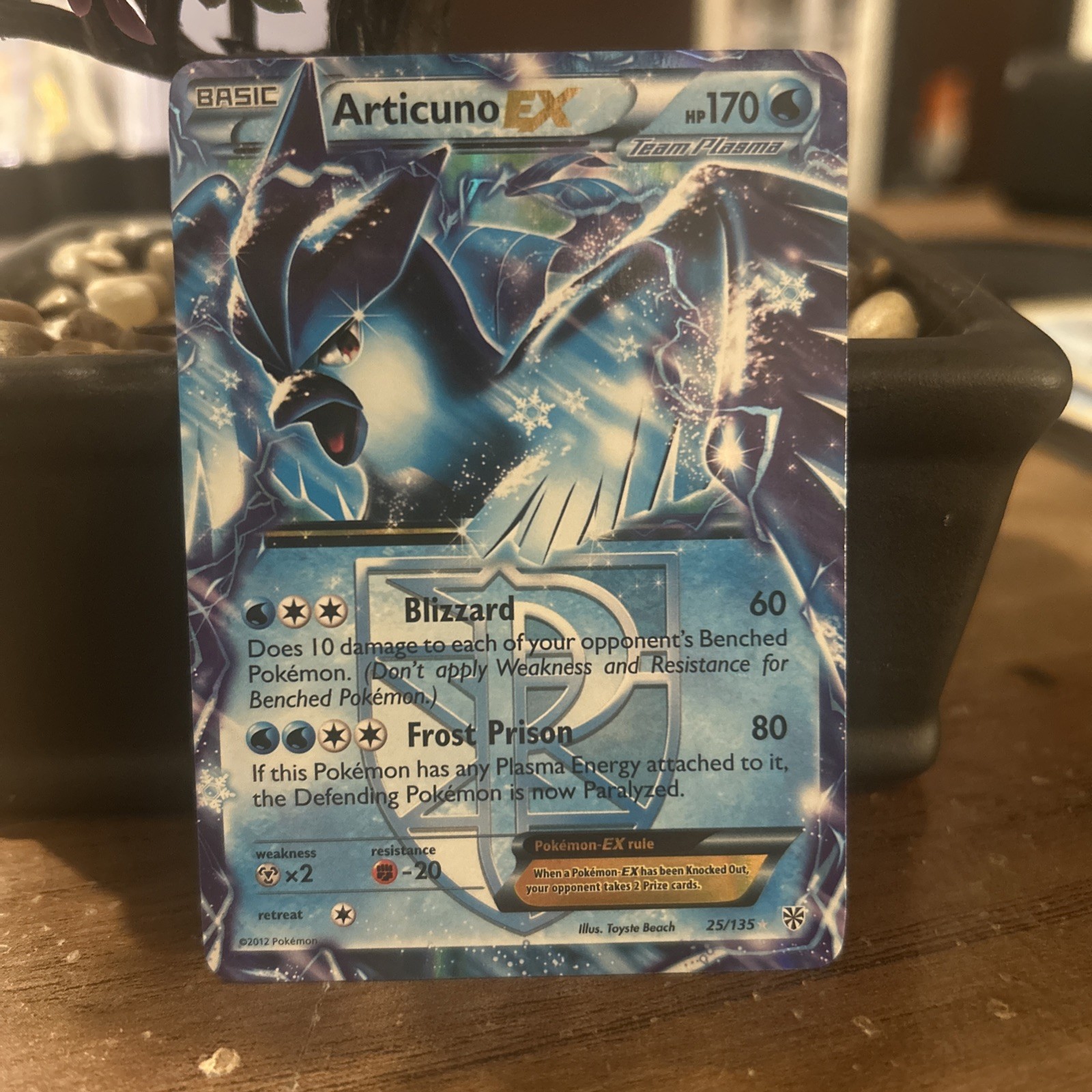 Pokemon Articuno EX 25/135 B&W Plasma Storm Ultra Rare Holo