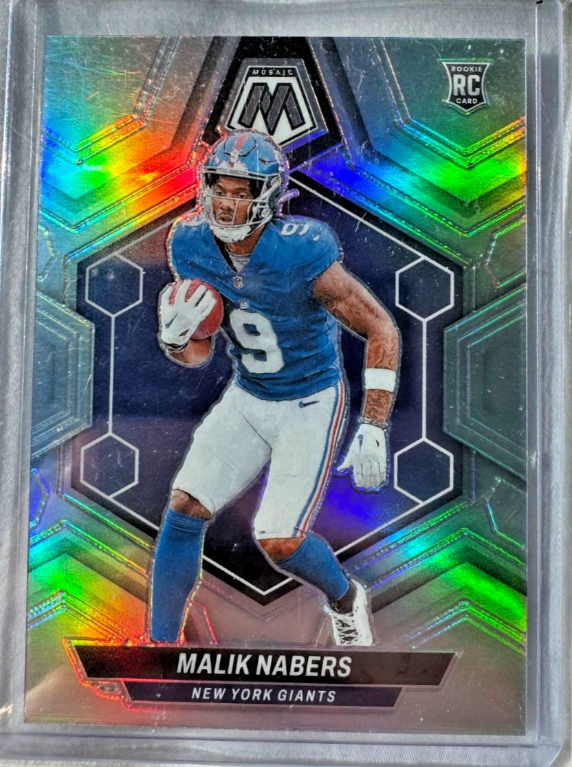 2024 Panini Mosaic - Rookies Malik Nabers #306 Silver Prizm (RC)