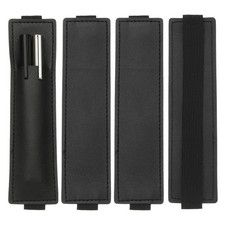 4 Pen Holders With Strap, Contains 2 Pens, Black