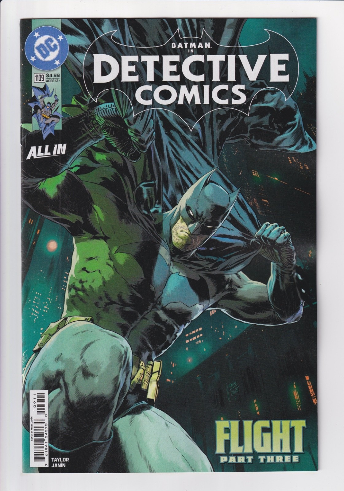 DETECTIVE COMICS #1109 NM 5/27/26 Tom Taylor Mikel Janin DC A-Z single