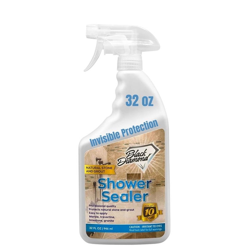 Black Diamond Shower Sealer, Natural Stone and Grout Penetrating Shower Sealer