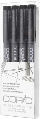 Too COPiC MULTI LINER Markers Fine Pigment Based resistant Pen Black Japan