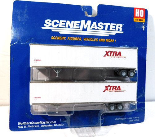 Remolque Walther's Scene Master escala HO extra intermodal 48' paquete de 2 (2252) | Condition: Used