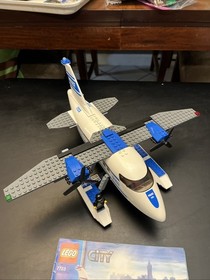 Lego City Police Pontoon Plane 7723 99.8% Complete W/Instructions