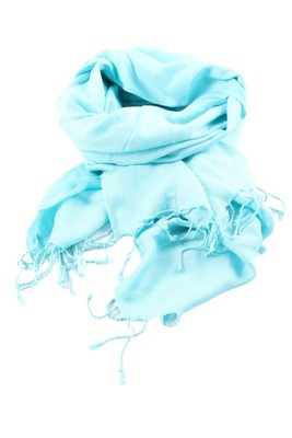 ADORE Fransenschal Damen Schal blau Casual-Look