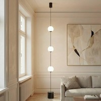 Lucande LED Stehlampe 'Darrow' Dimmbar (Modern) In Weiß Aus Glas (3 Flammig, ) -