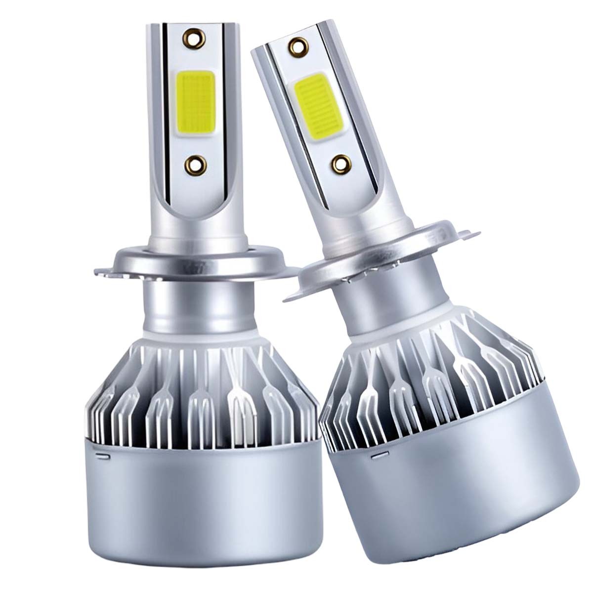 Ampoules LED C6 H7 24W pour phares de voiture avec kit de conversion halogène 2 pièces