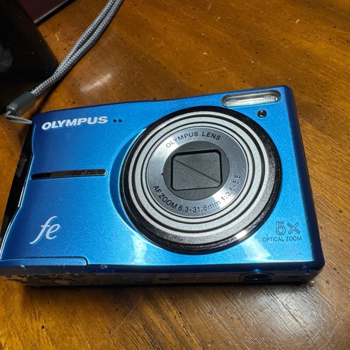 Olympus FE-46 12.0MP Digital Camera Y2K Teal Blue tested