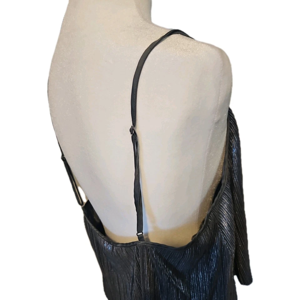 Victoria’s Secret Conjunto de Pijama Mujer Grande Metálico Plateado Sexy Salón Foto 4 de 4