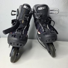 Roces Munich Inline Skates Aggressive USA Mens SIZE 10 Black Roller Blades Italy