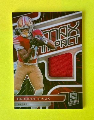 2024 Panini Spectra Football: Brandon Aiyuk #MI-BAK /75 (MEM) Max Impact Hyp. Pz
