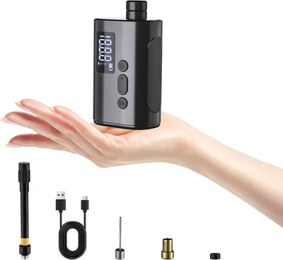 Vinid Mini Bike Pump Brushless with Digital Pressure Gauge   Ultra Portable 120P
