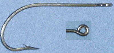 Mustad 34007-SS-8/0-5 OsShaunessy Haken 5CT Edelstahl Größe 8/0