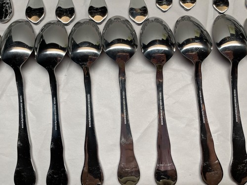 39pc Sakura Snowman Mumm Stainless Flatware Japan-Service for 8 (1 teaspoon shy) - Afbeelding 16 van 16