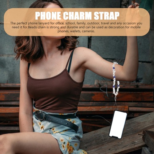 Handy-Kettenanhänger Telefon Lanyard Perlen Kristall Telefongurt - 第 2/12 張圖片