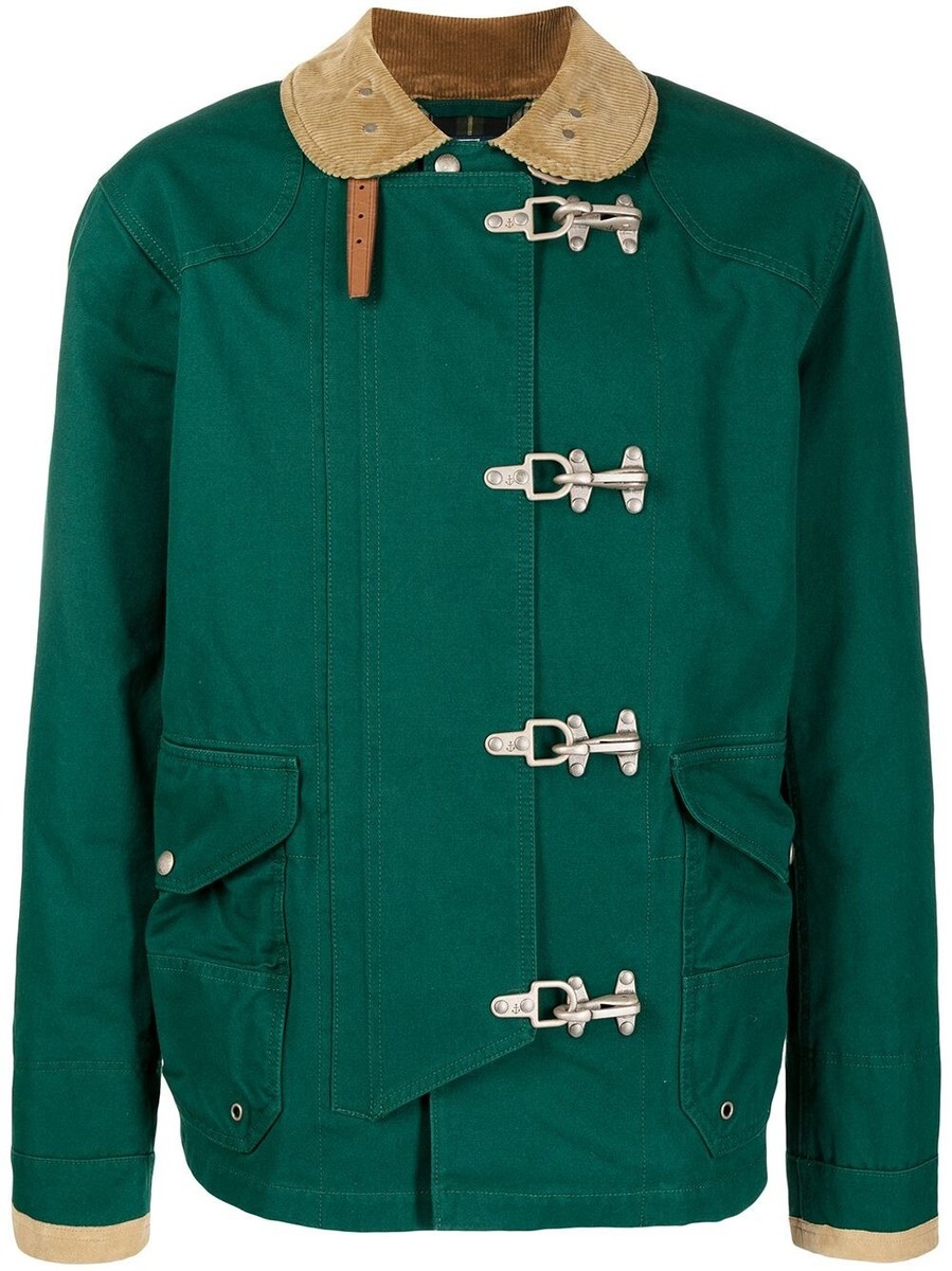 Polo Ralph Lauren V2919 Mens Green Cotton Canvas Jacket Size