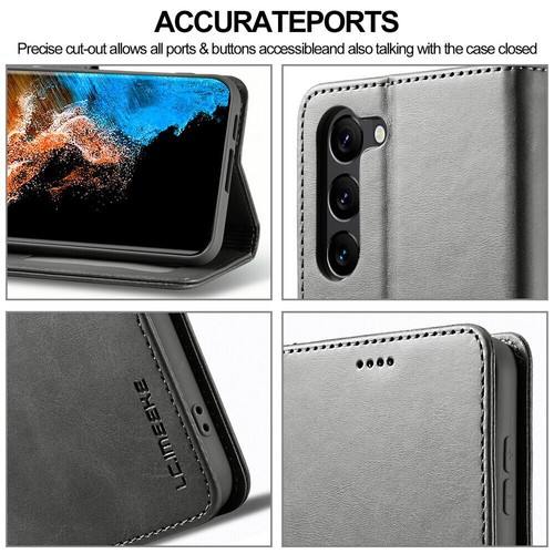 Leder Flip Wallet Handy Hülle für Samsung S25 S24 S23 S22 S21 S20 S10 Note 20 - Bild 77 von 81