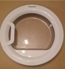 HOTPOINT CONDENSER TUMBLE DRYER DOOR  IN WHITE COMPLETE WITH HINGE