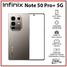 Infinix Note 50 Pro+ Plus 5G GREY 12GB+256GB Dual SIM Android Cell Phone