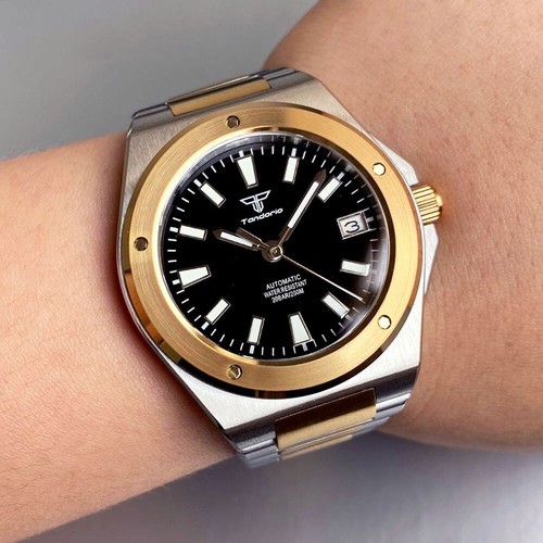 Tandorio 40mm Two Tone Engineer Style Automatic NH35A Sapphire Watch Collection - Picture 8 of 27