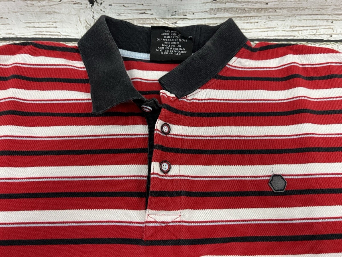 Y2K South Pole Authentic Collection Men's Red/White/Black Striped