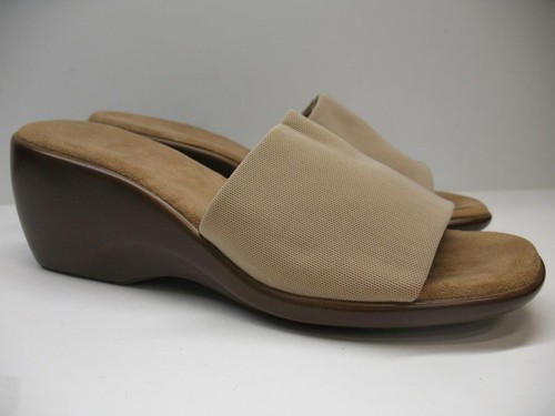 Aerosoles On Stage comodidad amortiguada Slip-On Cuña Sandalias Zapatos  Color Beige para Mujer 6 | eBay