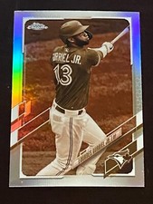 ⚾ 2021 Topps Chrome Baseball Sepia Refractor Base Card #64 Lourdes GURRIEL, Jr ⚾