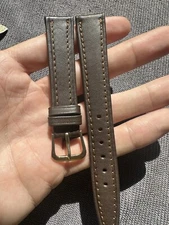 Vintage Watch Strap 16 mm Leather Nos Top Quality V56