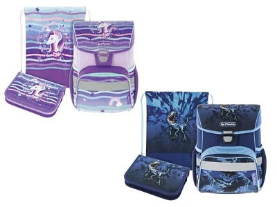 HERLITZ Schulranzen Set Loop Plus, Schultasche Tasche 16-teilig, 16 l