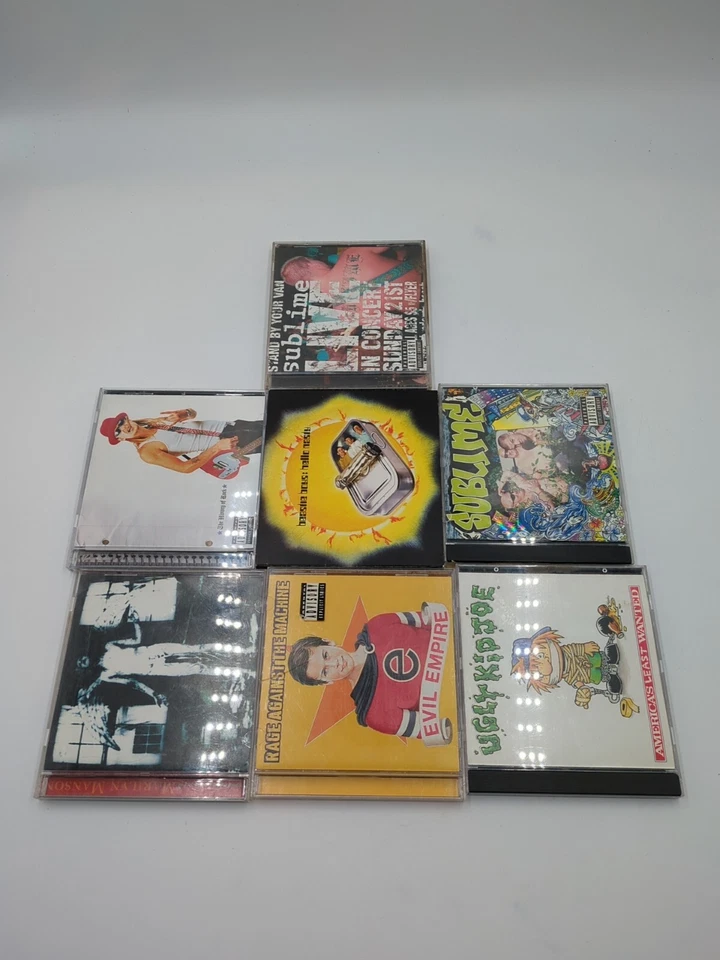 90S CD LOT Sublime Kid Rock Marilyn Manson Rage Against The Machine Ugly Kid Joe Foto 3 de 3