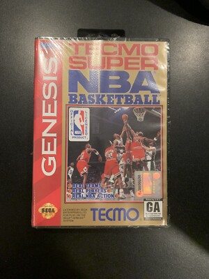 Tecmo Super NBA Basketball Sega Genesis Sealed Clamshell Complete