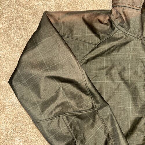 The North Face Soft Fleece Lined Hooded Ski Snowboard Jacket Brown Plaid L Faded - 第 2/24 張圖片