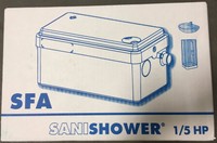 Saniflo Sanishower Gray Water Shower Stall Grey Pump Saniflo Sanishower Gray Water Shower Stall Grey Pump