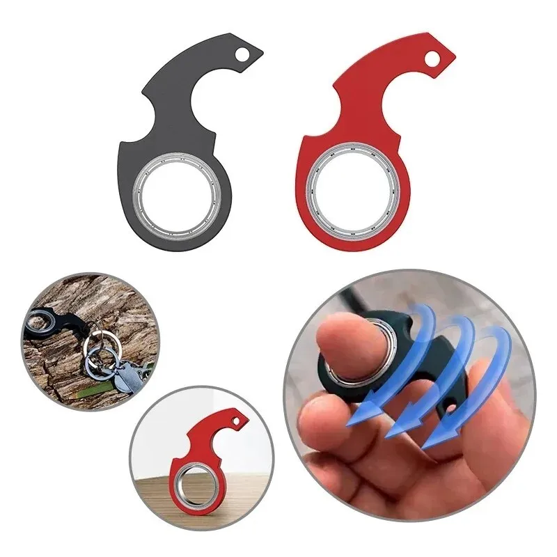 Ninja spinner Keychain Portable Fidget Key Ring for Teens Adults