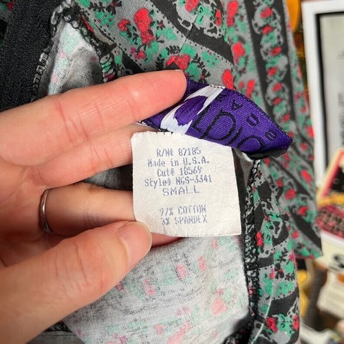 Vintage 90s Morbid Threads Sweetheart Neckholder Pinup Rockabilly Dress XS Whimsigoth - Bild 10 von 10