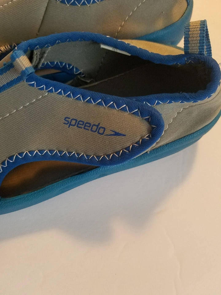 Speedo Niños Zapatos de Agua Talla XL 11/12 Gris Azul Playa Vacaciones Natación Activo D Foto 3 de 4