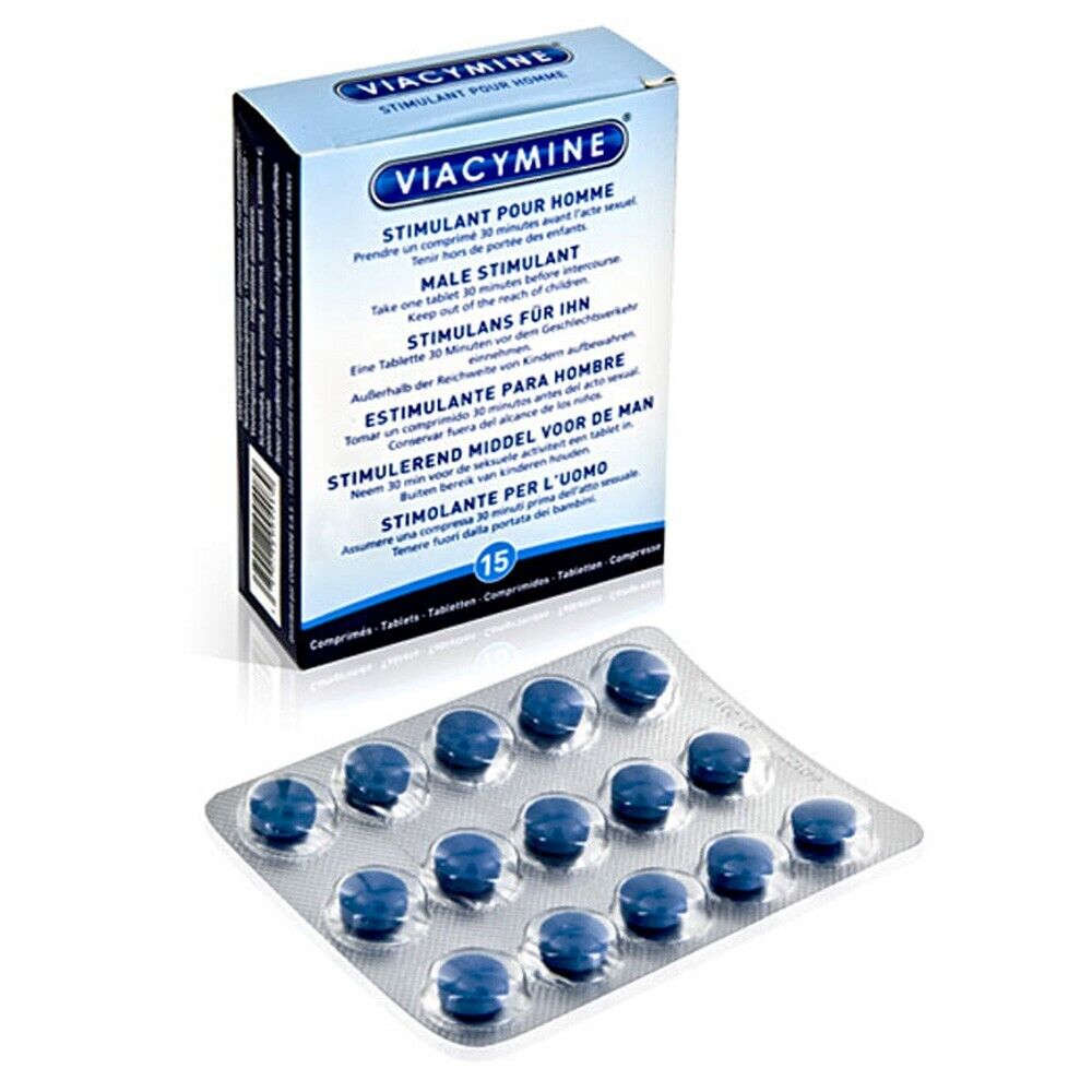 Viacymine afrodisíaco masculino natural 15 pastillas