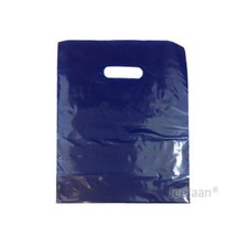 COLOURED PLASTIC CARRIER BAGS GIFT SHOP STRONG PATCH HANDLE BAG BOUTIQUE RETAIL