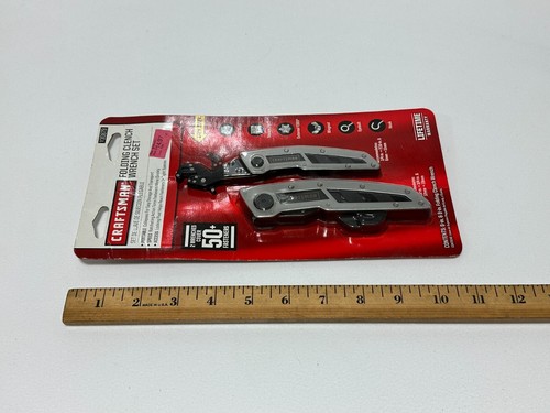 NOS Craftsman Tools 30879 Folding Clench Wrench Set 6” & 8” - Picture 7 of 7