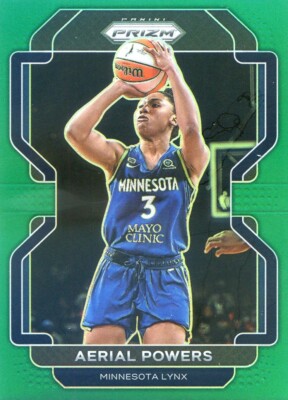 2022 Panini Prizm WNBA AERIAL POWERS #29 GREEN PRIZM LYNX